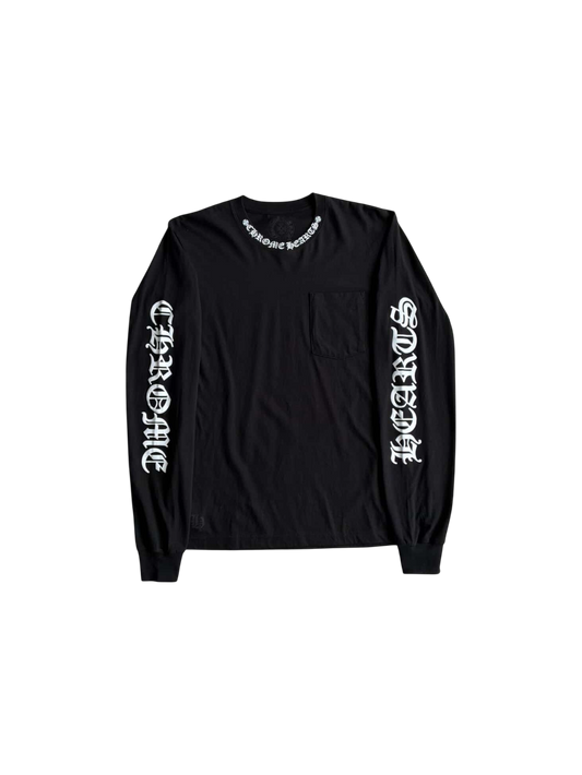 Chrome Hearts Neck And Sleeve Script Longsleeves