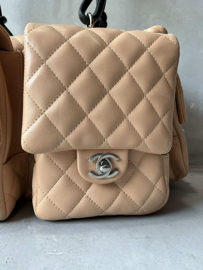 Chanel Cambon Ligne Beige Reporter Bag
