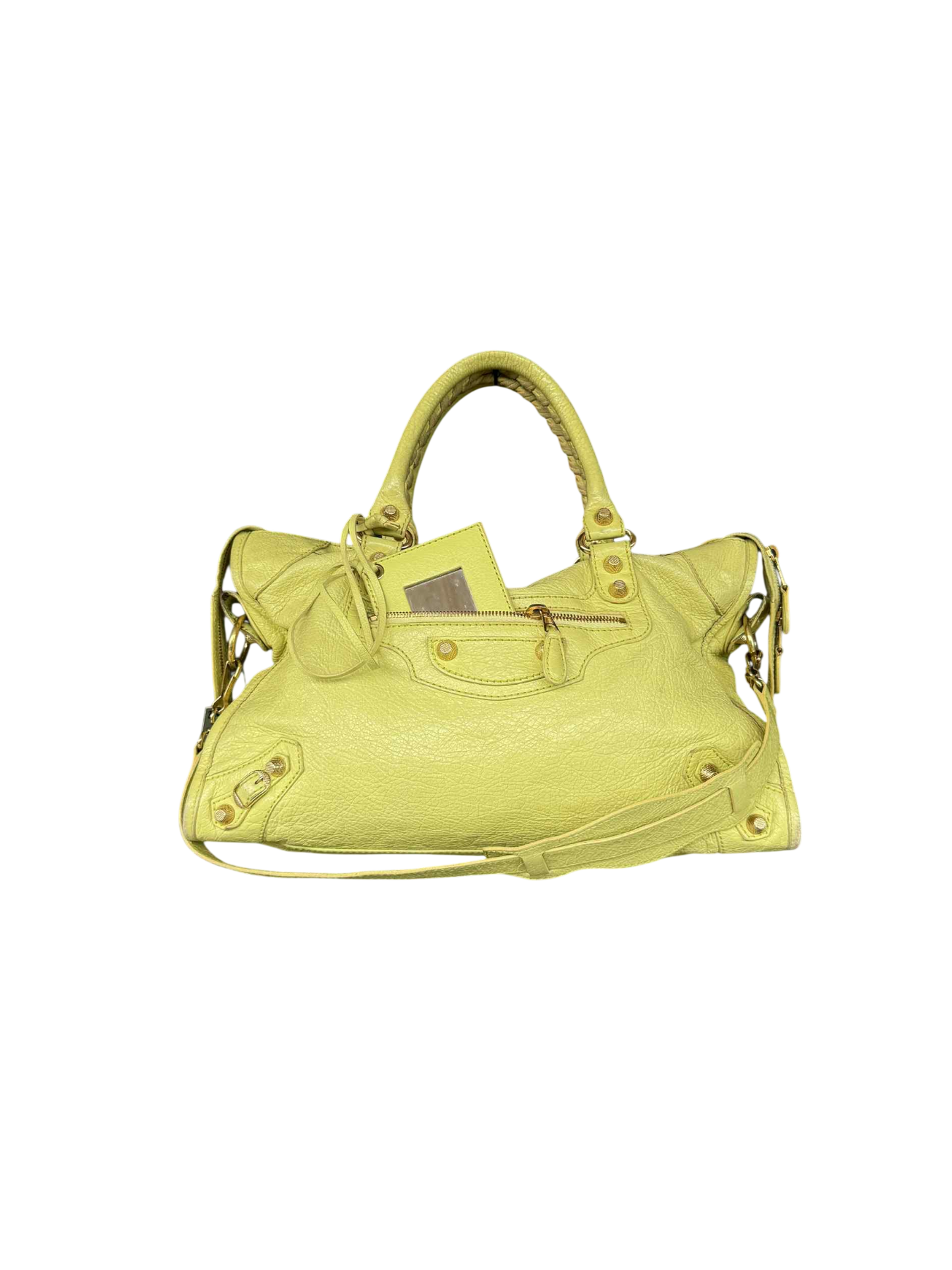 Balenciaga City Giant 12 Lime Gold Classic Bag