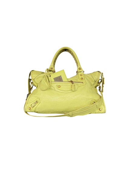 Balenciaga City Giant 12 Lime Gold Classic Bag