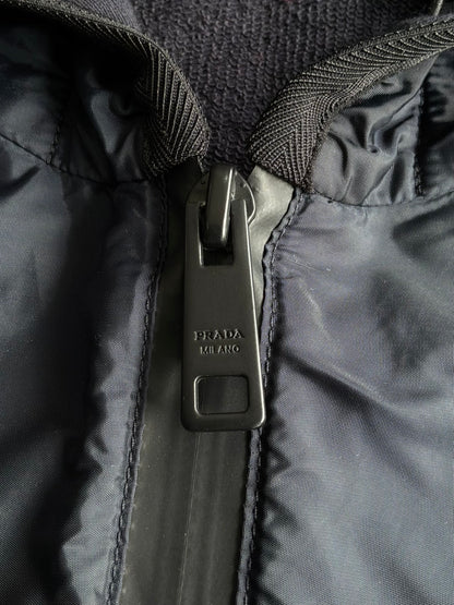 Prada Hybrid Zip Up Hoodie