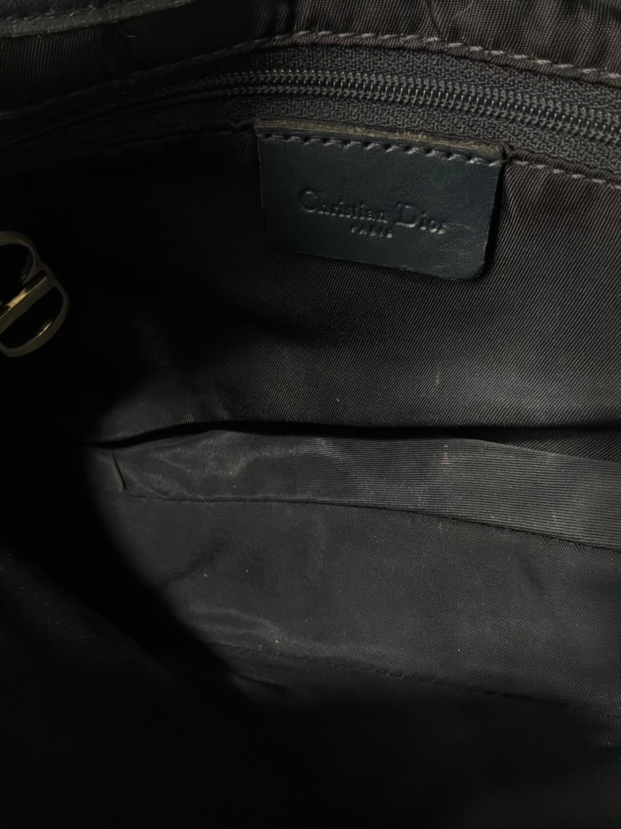 Dior Denim Monogram Saddle Bag