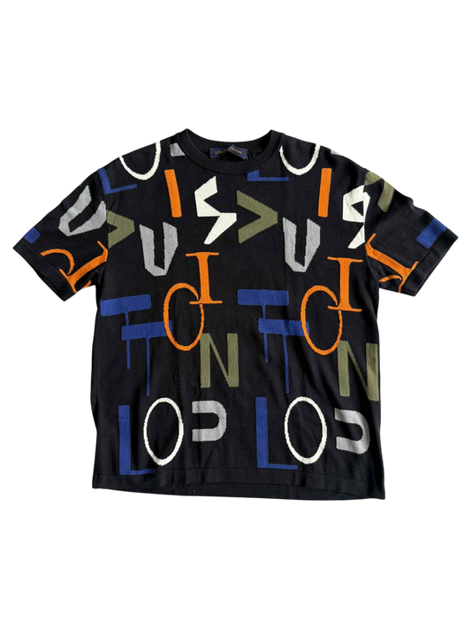 Louis Vuitton Colorful Monogram Logo Knit Tee