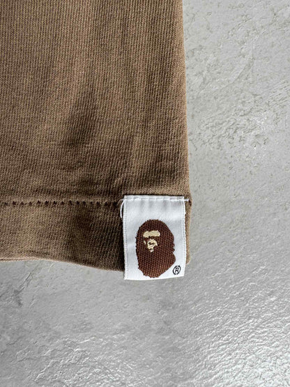Bape Baby Milo Hotdog Brown Shirt