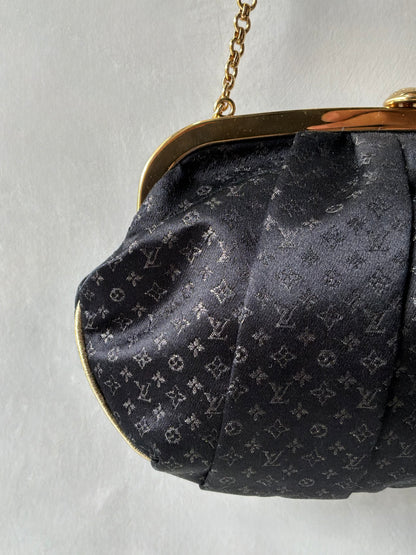 Louis Vuitton Monogram Satin Aumoniere Evening Bag