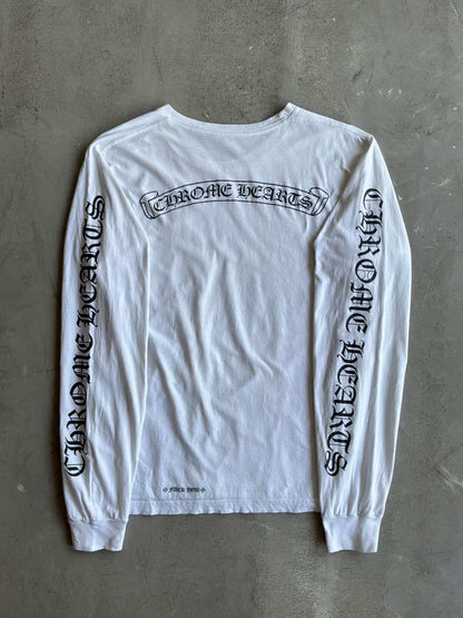 Chrome Hearts Scroll Logo Longsleeves