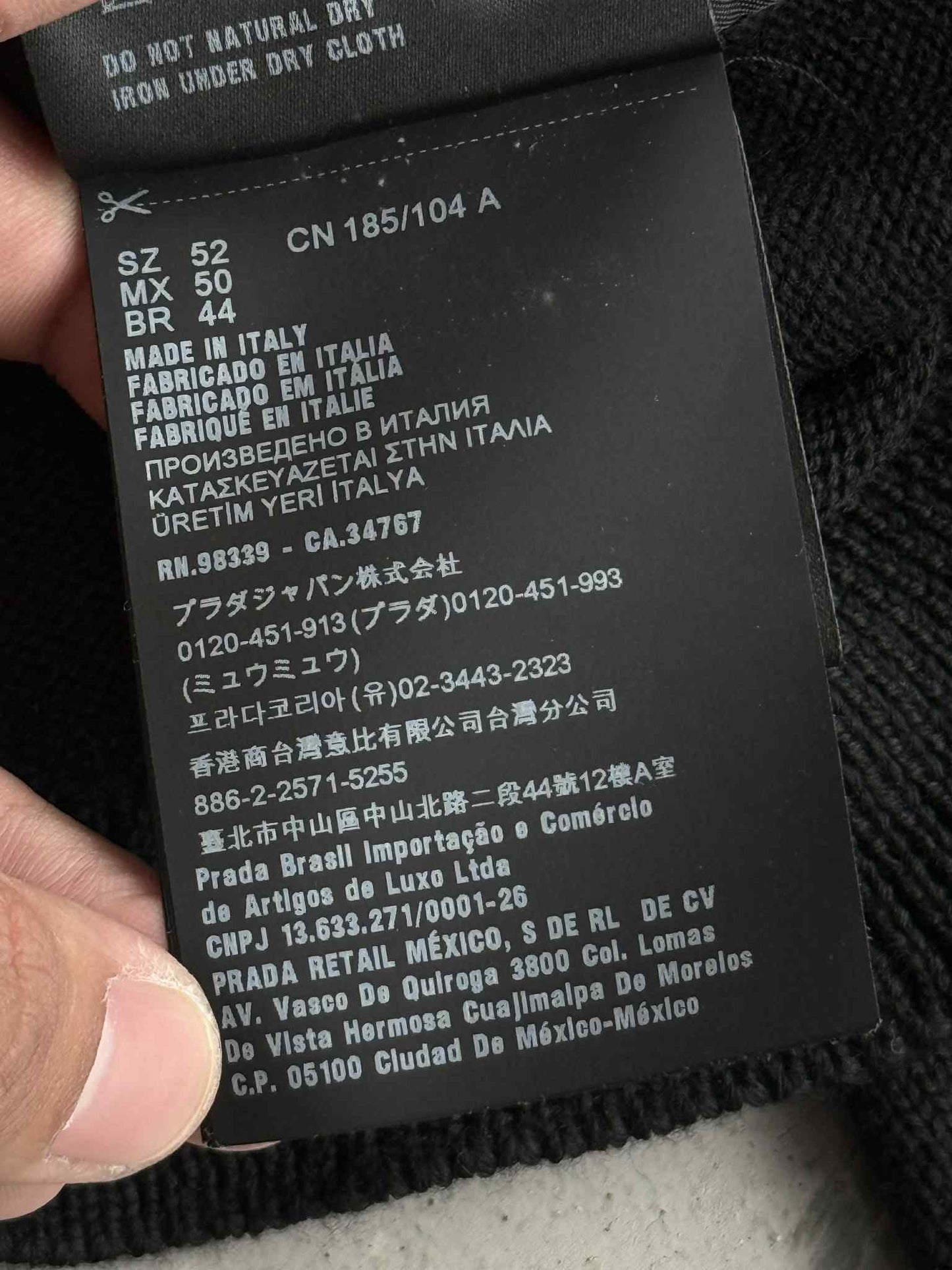 Prada triangle Logo Black Jacket