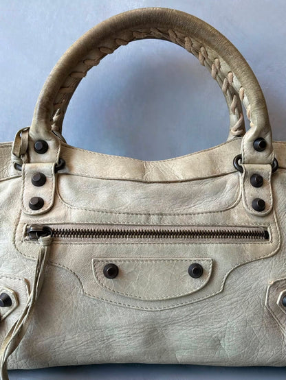 Balenciaga Le First Cream Lambskim Bag
