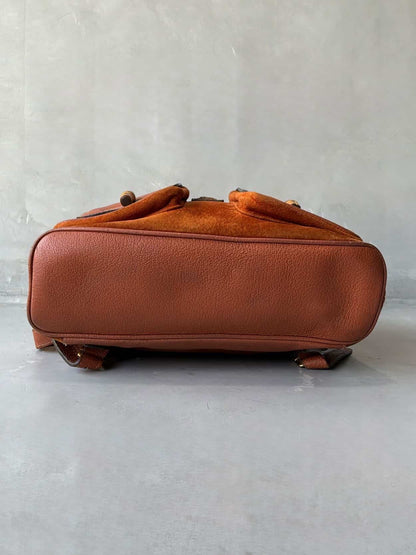 2000’s Gucci Suede Bamboo Backpack