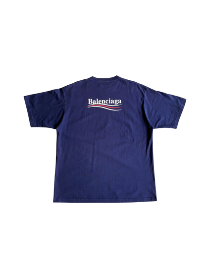 Balenciaga Political Campaign Purple Tee