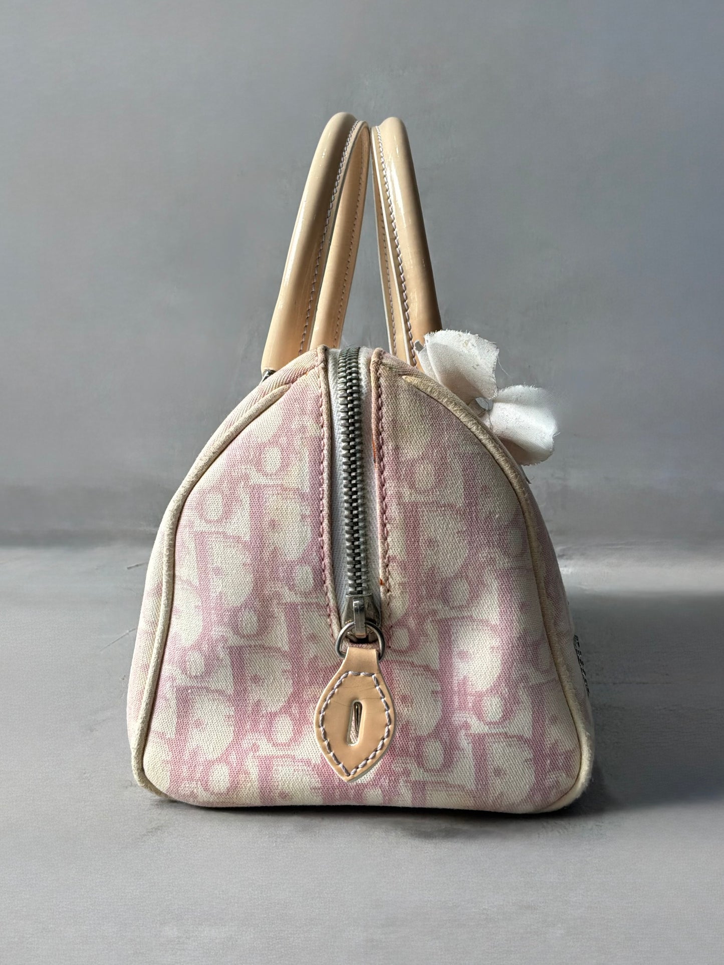 Dior Pink Trotter Flower Boston Bag
