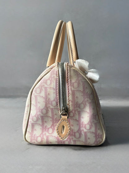 Dior Pink Trotter Flower Boston Bag