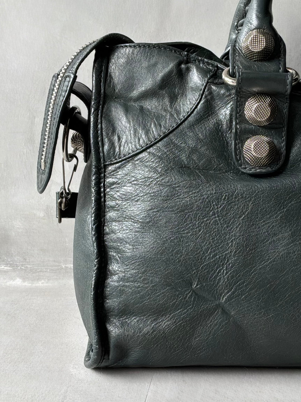 Balenciaga Part Time Dark Green Giant 21 Lambskin Bag