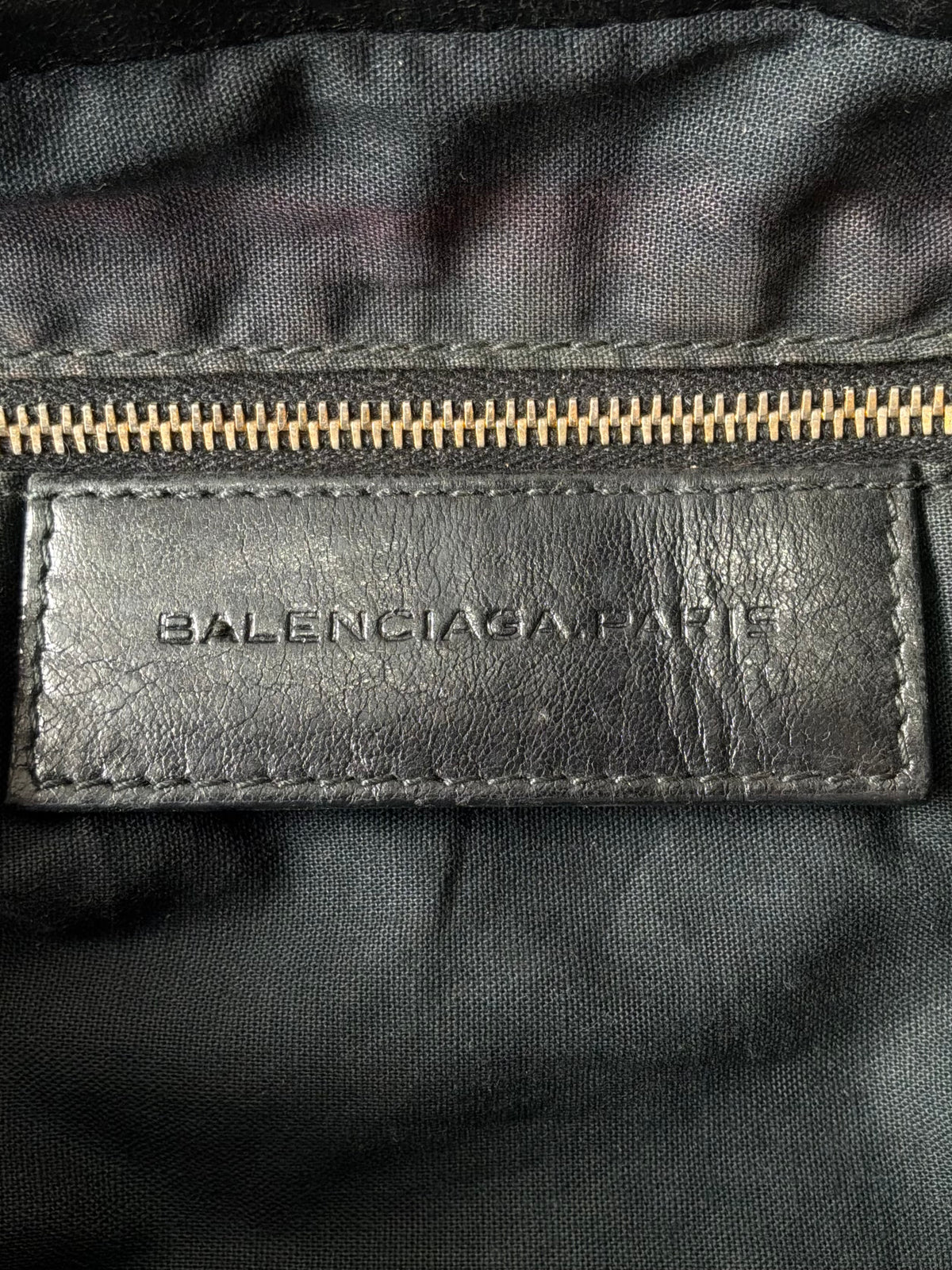 Balenciaga Classic City Black on Gold Giant 21 Lambskin Bag