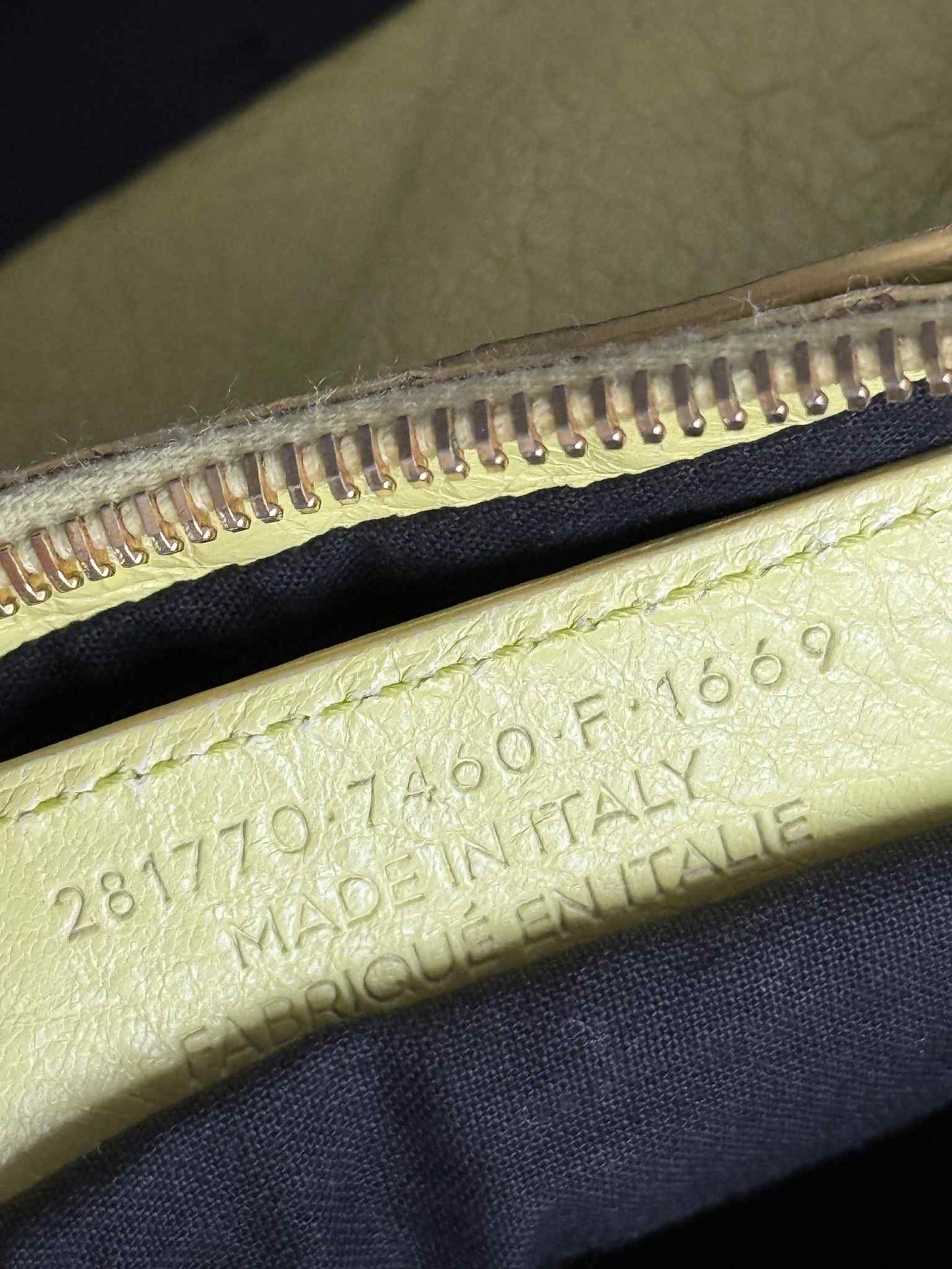 Balenciaga City Giant 12 Lime Gold Classic Bag