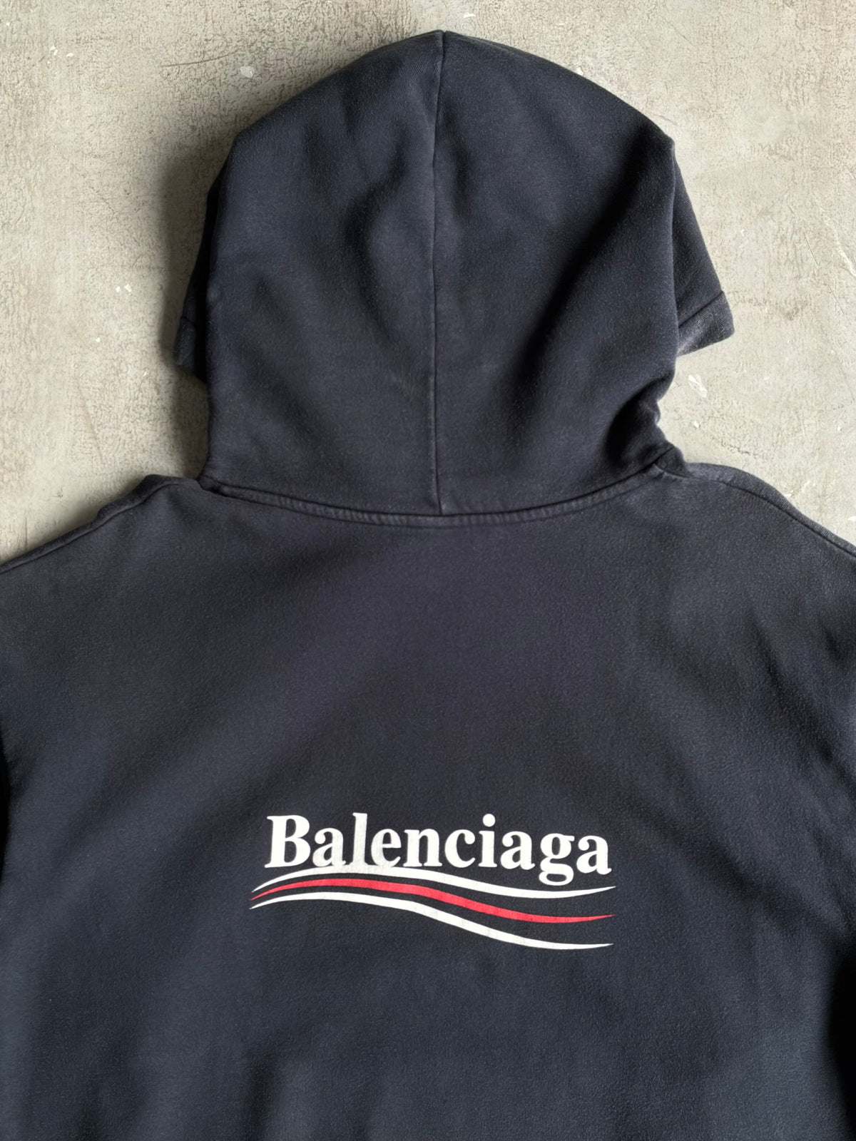 Balenciaga Political Campaign Navy Hoodie