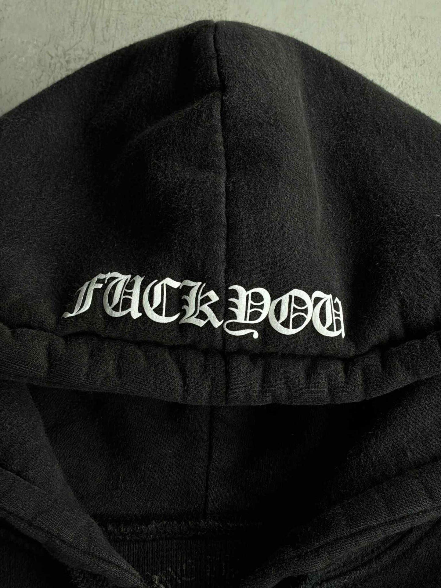 Chrome Hearts Horseshoe Script Thermal Zip Hoodie