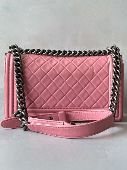 Chanel Light Pink Boy Bag