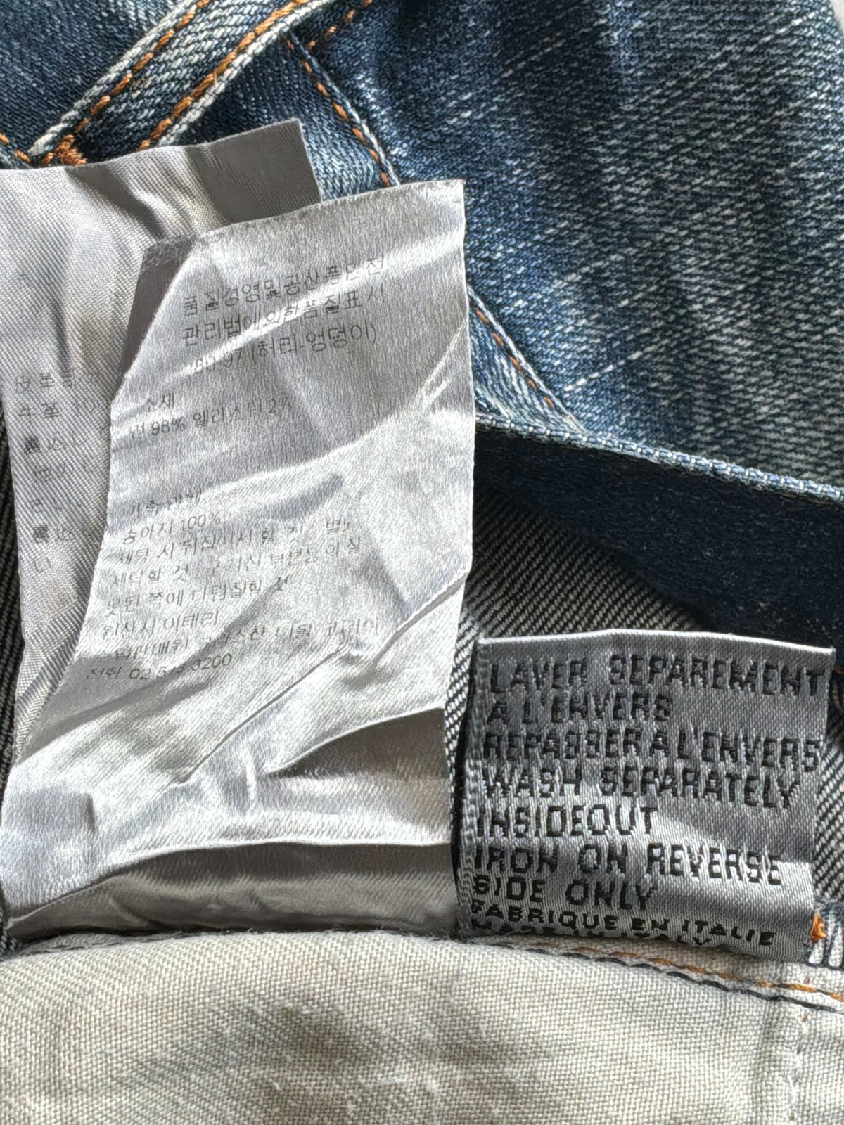 Dior Homme Kva Distressed  Raw Denim Jeans