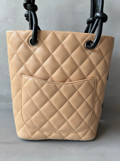 Chanel Cambon Ligne Beige Small Tote Bag