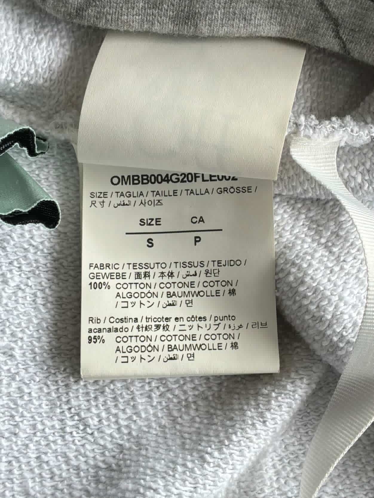 Off White Caravaggio Marble Print Hoodie