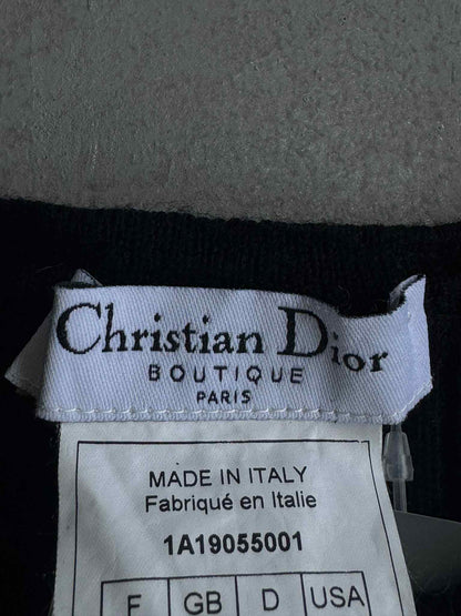 Christian Dior Short Sleeve Navy Blue Sweater