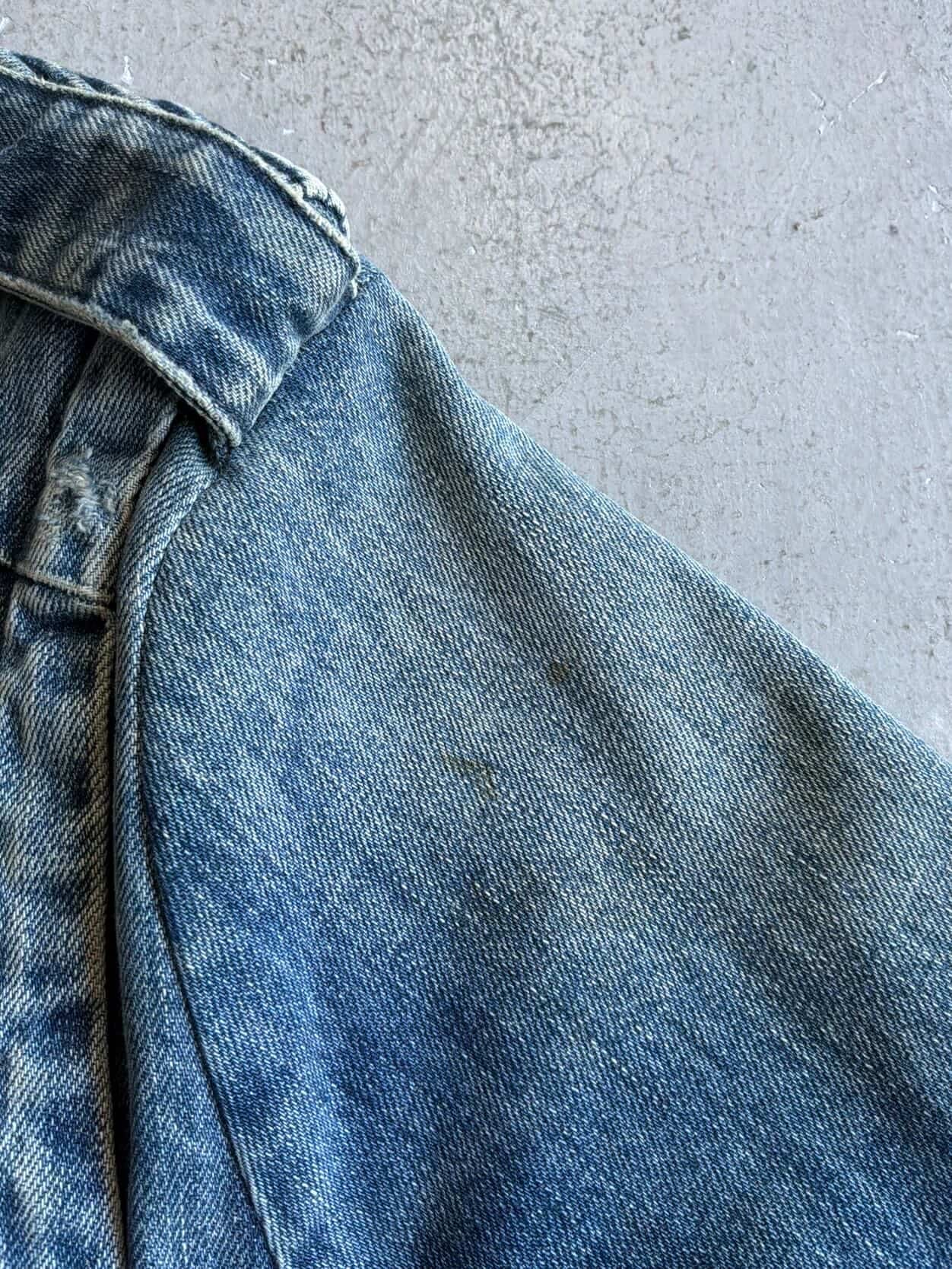 2010s Balmain Denim Biker Jacket