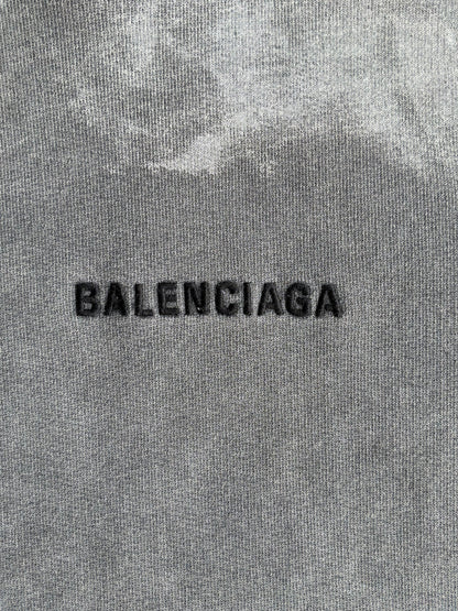 Balenciaga Tie Dye Distressed Hoodie