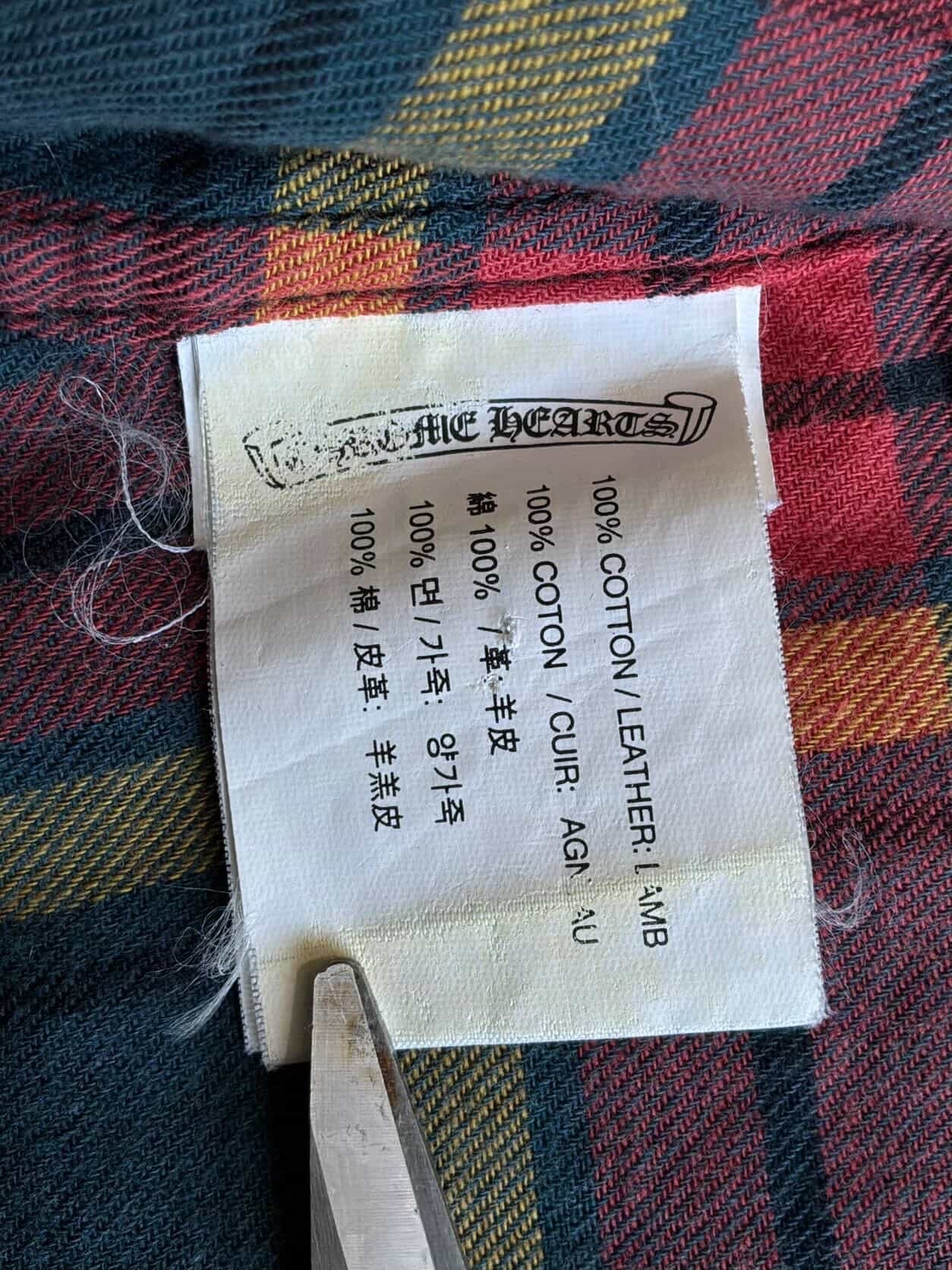 Chrome Hearts Cross Patch Plaid Flannel