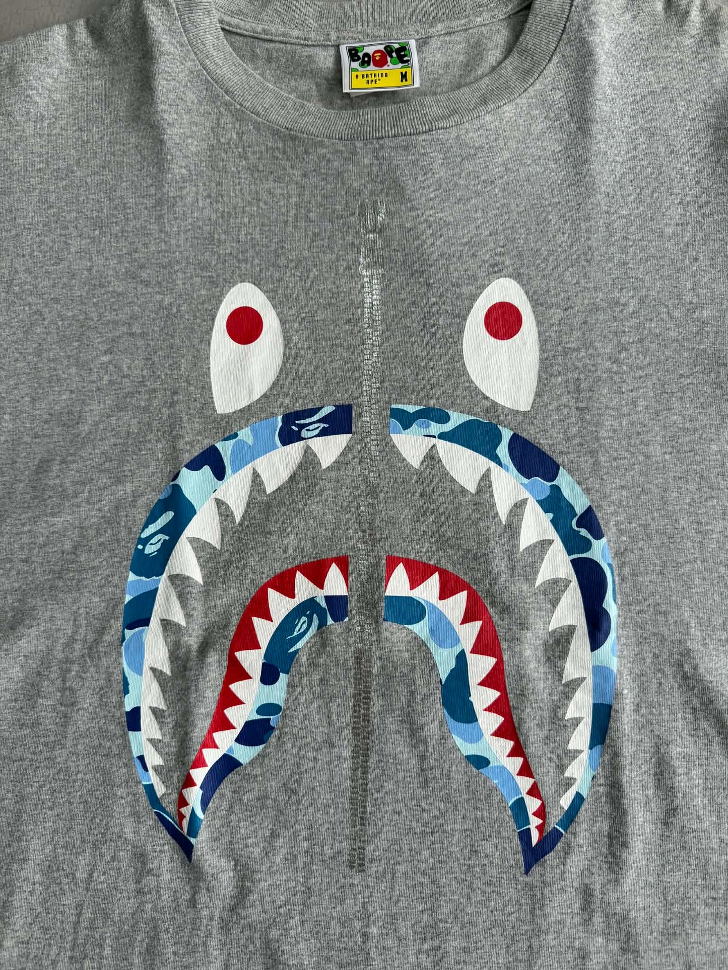 Bape Shark Camou gray tee