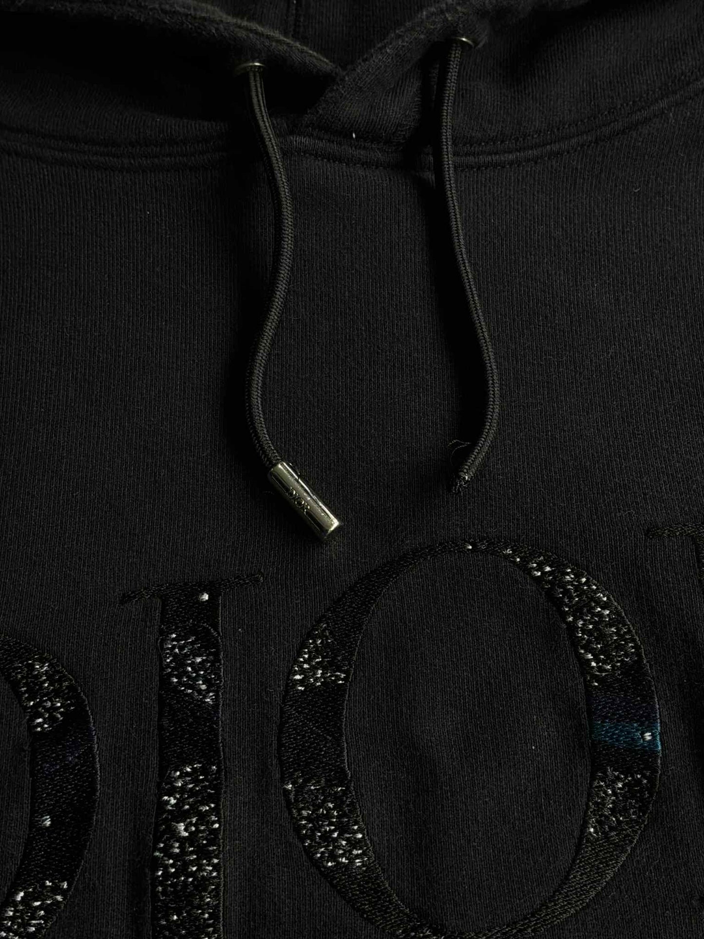 Dior Embroidered Script Pullover Hoodie