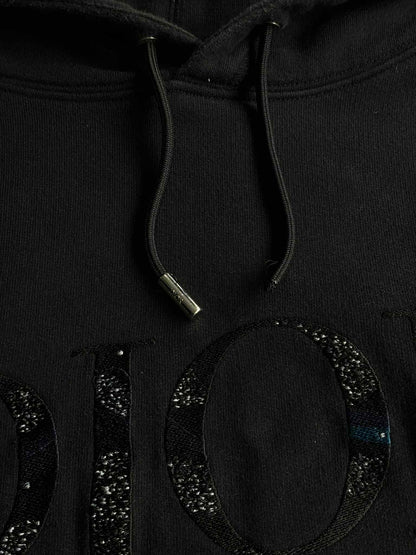 Dior Embroidered Script Pullover Hoodie