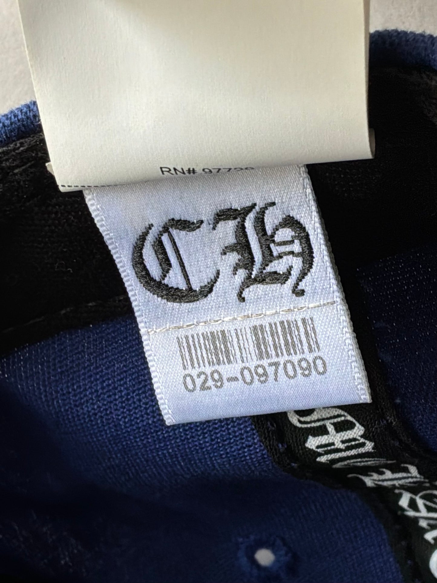 Chrome Hearts Blue Embroidered Baseball Hat