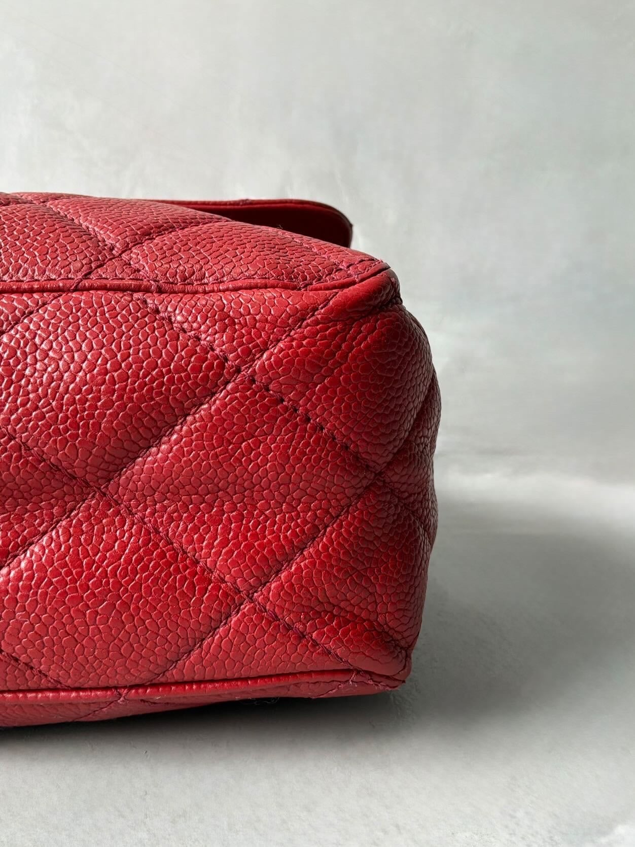 90’s Chanel Kelly Flap Caviar Shoulder Bag