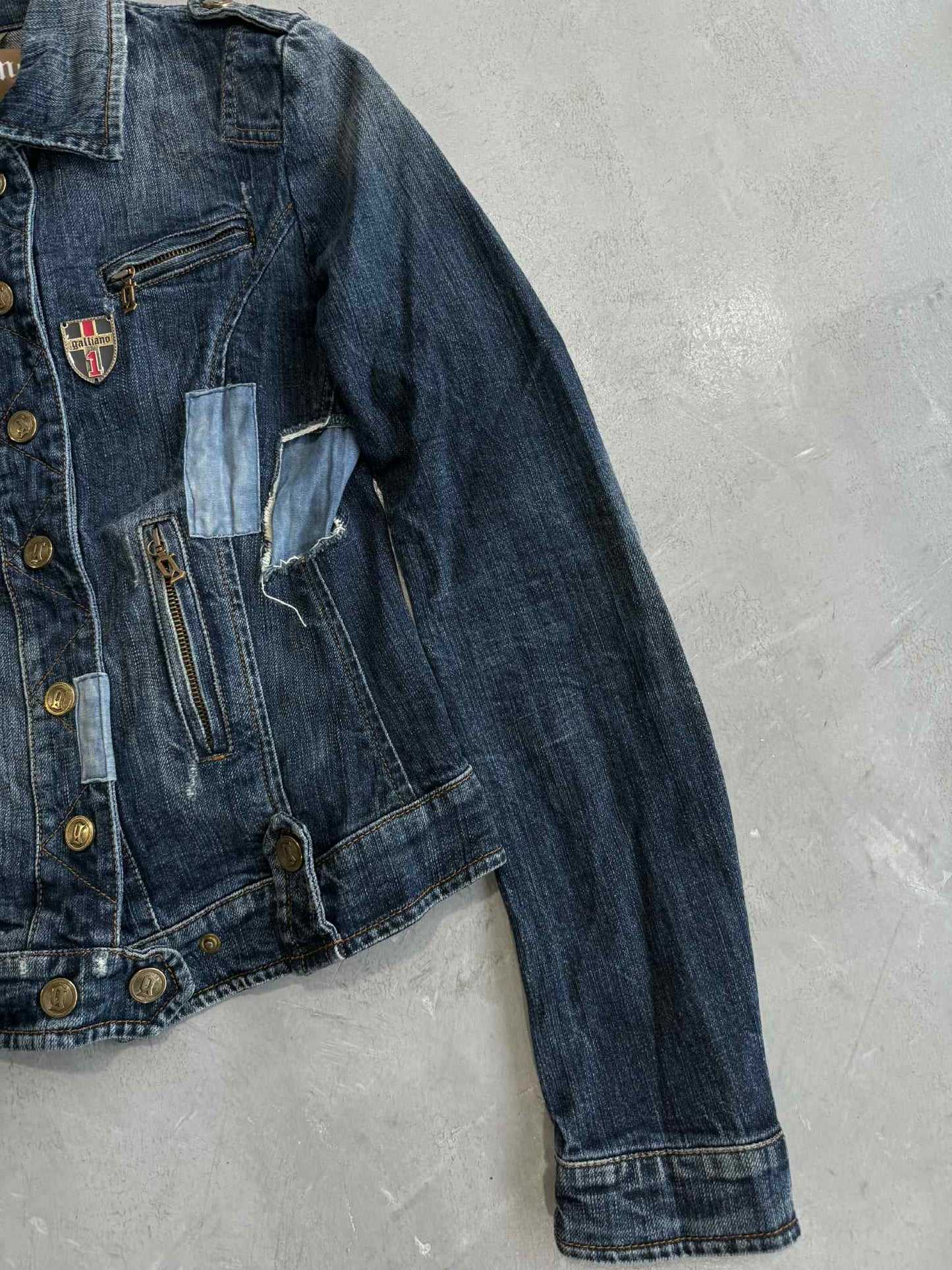 Vintage Galliano Patchwork Denim Jacket