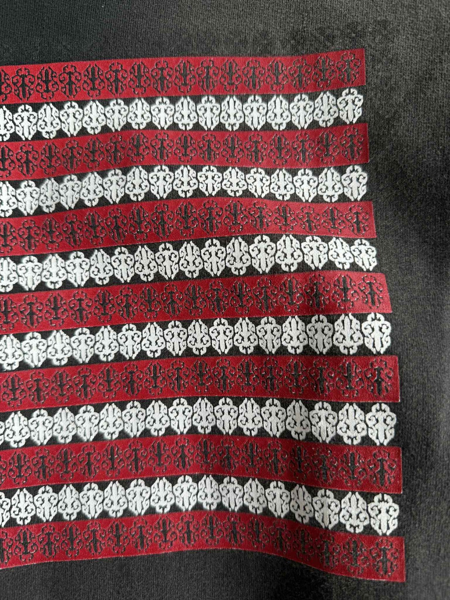 Chrome Hearts American Flag Faded Pullover Hoodie