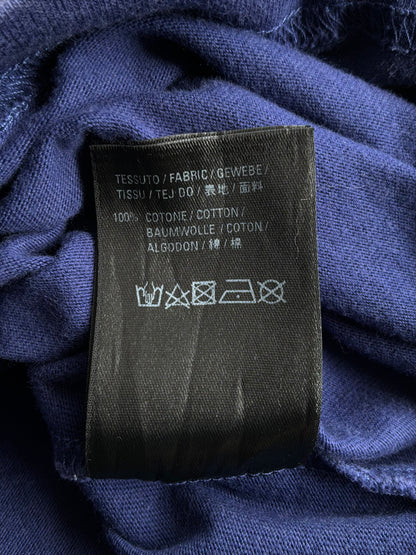 Balenciaga Script Mullet Blue Tee