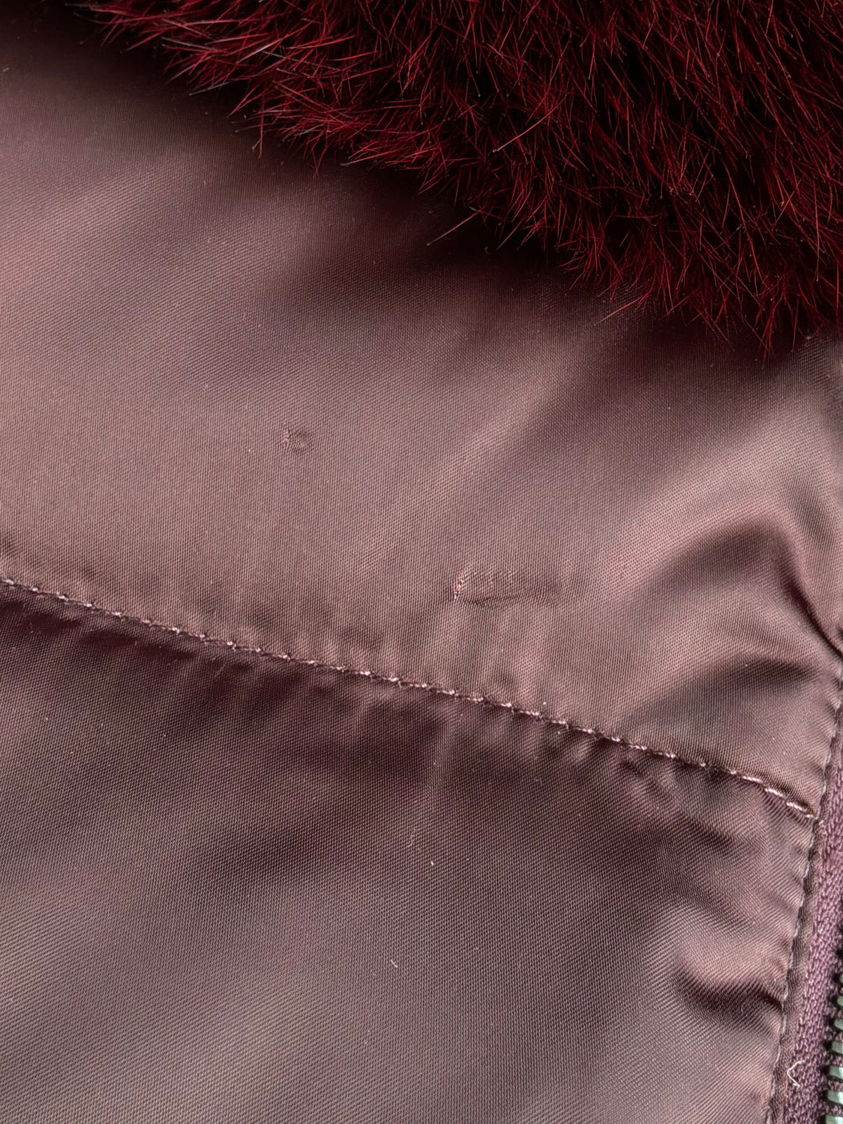 Prada Womens  Rabbit Fur Puffer Jacket