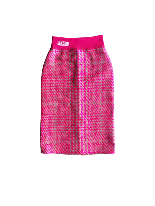 Fendi Pink Long Skirt
