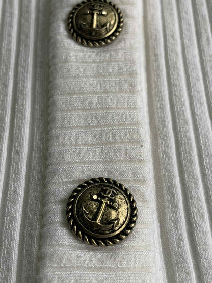 Chanel Ribbed Buttons Knit Top