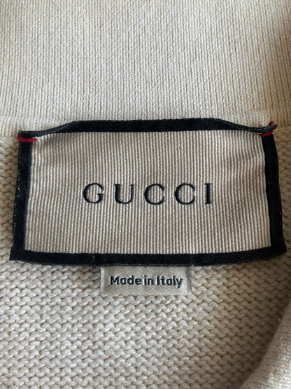 Gucci GG Lace Up Knit Polo Shirt