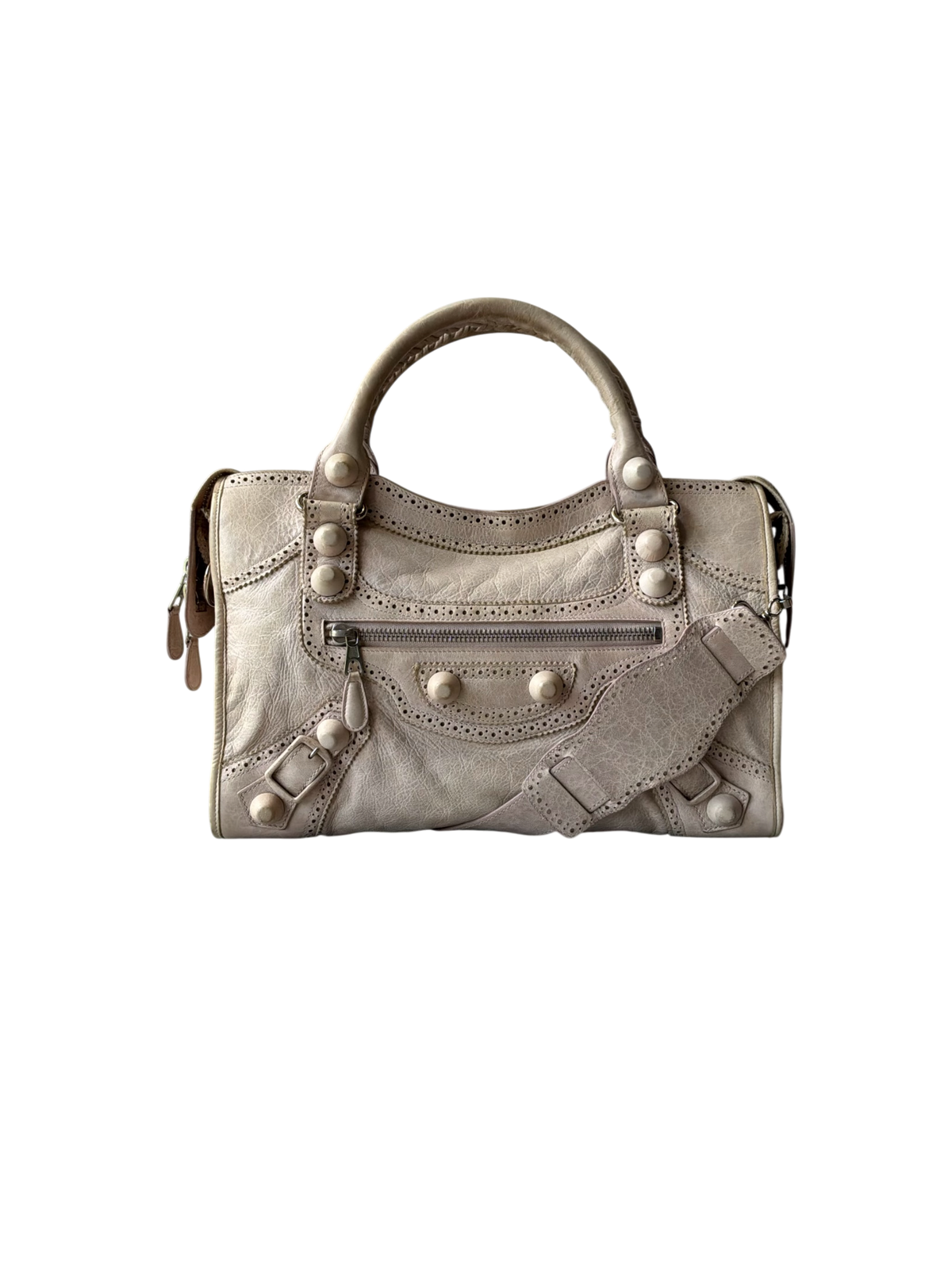 Balenciaga Classic City Light Pink on Brouges Lambskin Bag