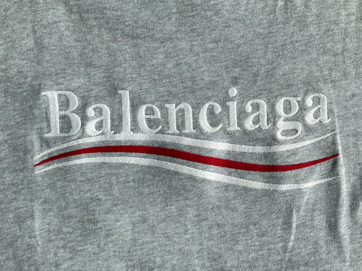 Balenciaga Political Campaign Embroidered Tee