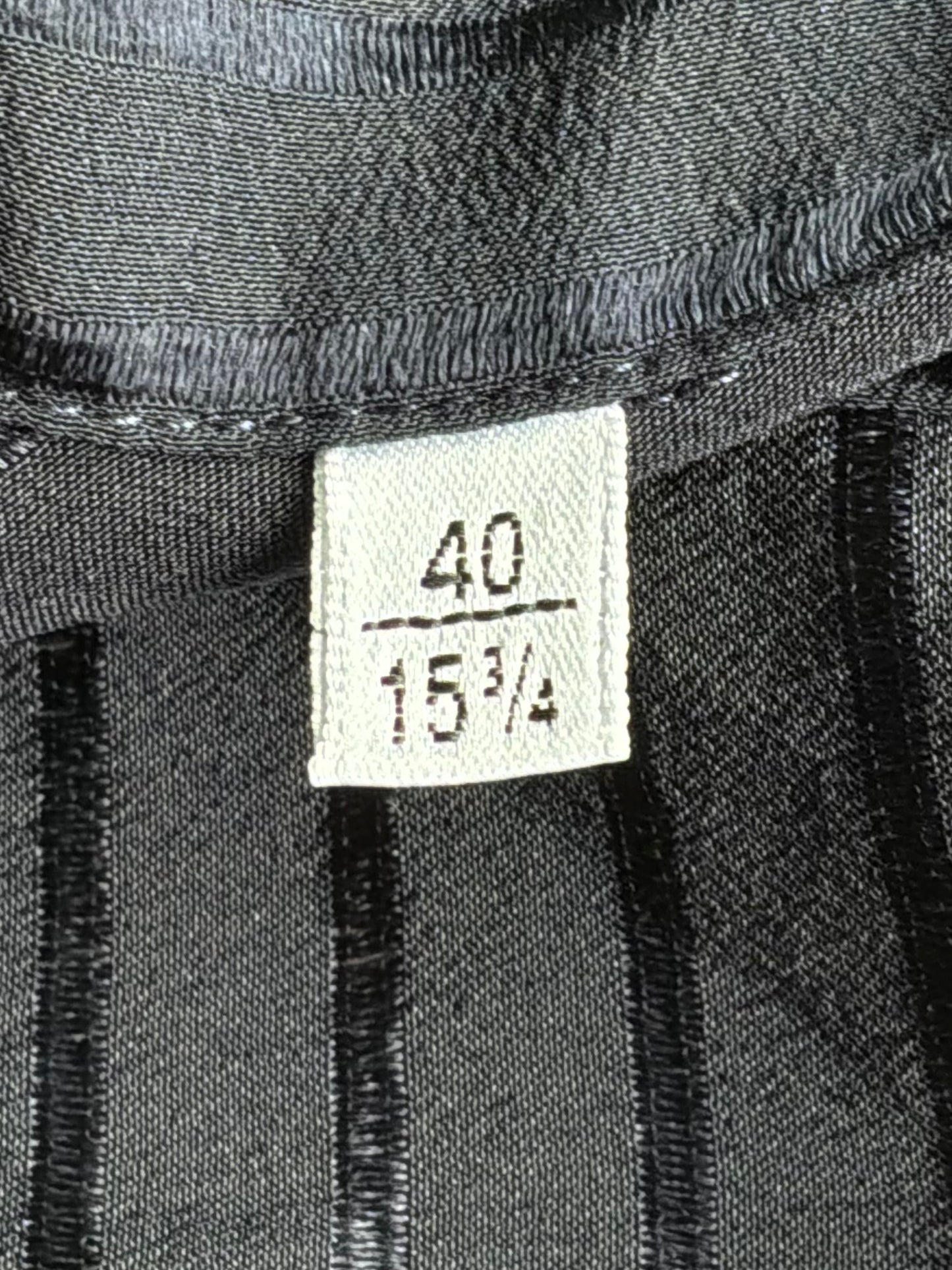 Saint Laurent Paris Vertical Script Silk Shirt