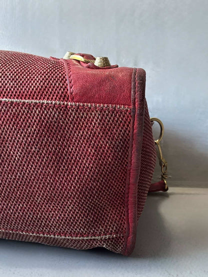Balenciaga Classic City Mesh Red Bag