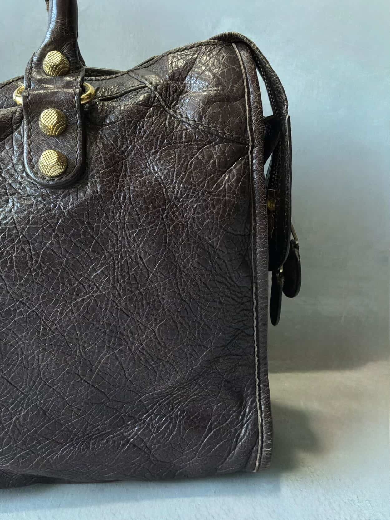 Balenciaga Classic City Giant 12 Choco Brown Lambskin Bag