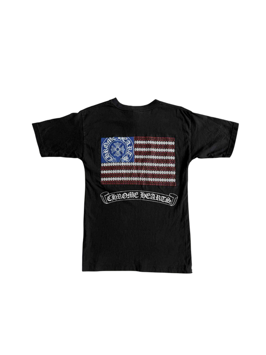 Chrome Hearts Vintage American Flag Dagger Shirt