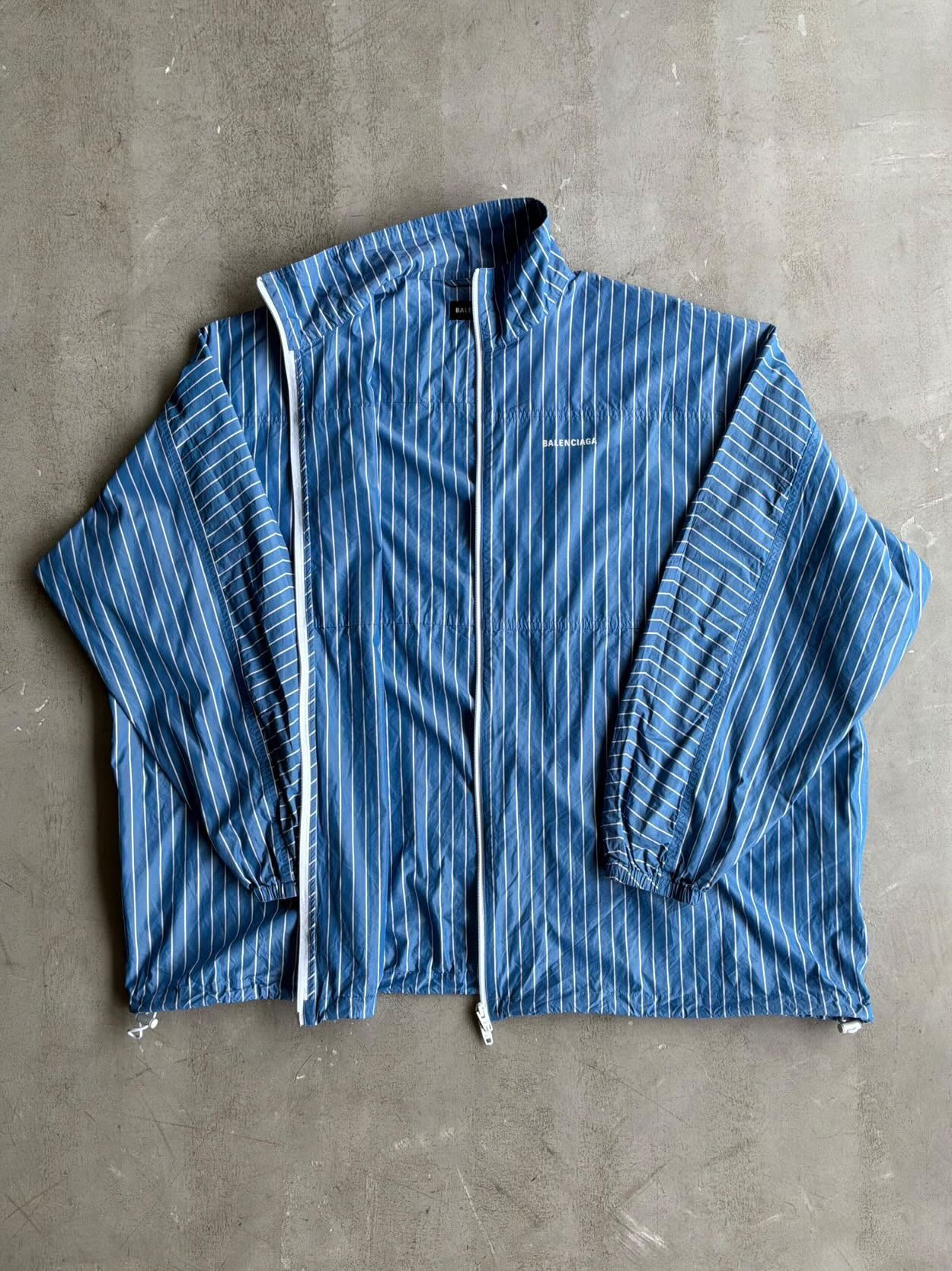 Balenciaga Stripes Oversized Track Jacket