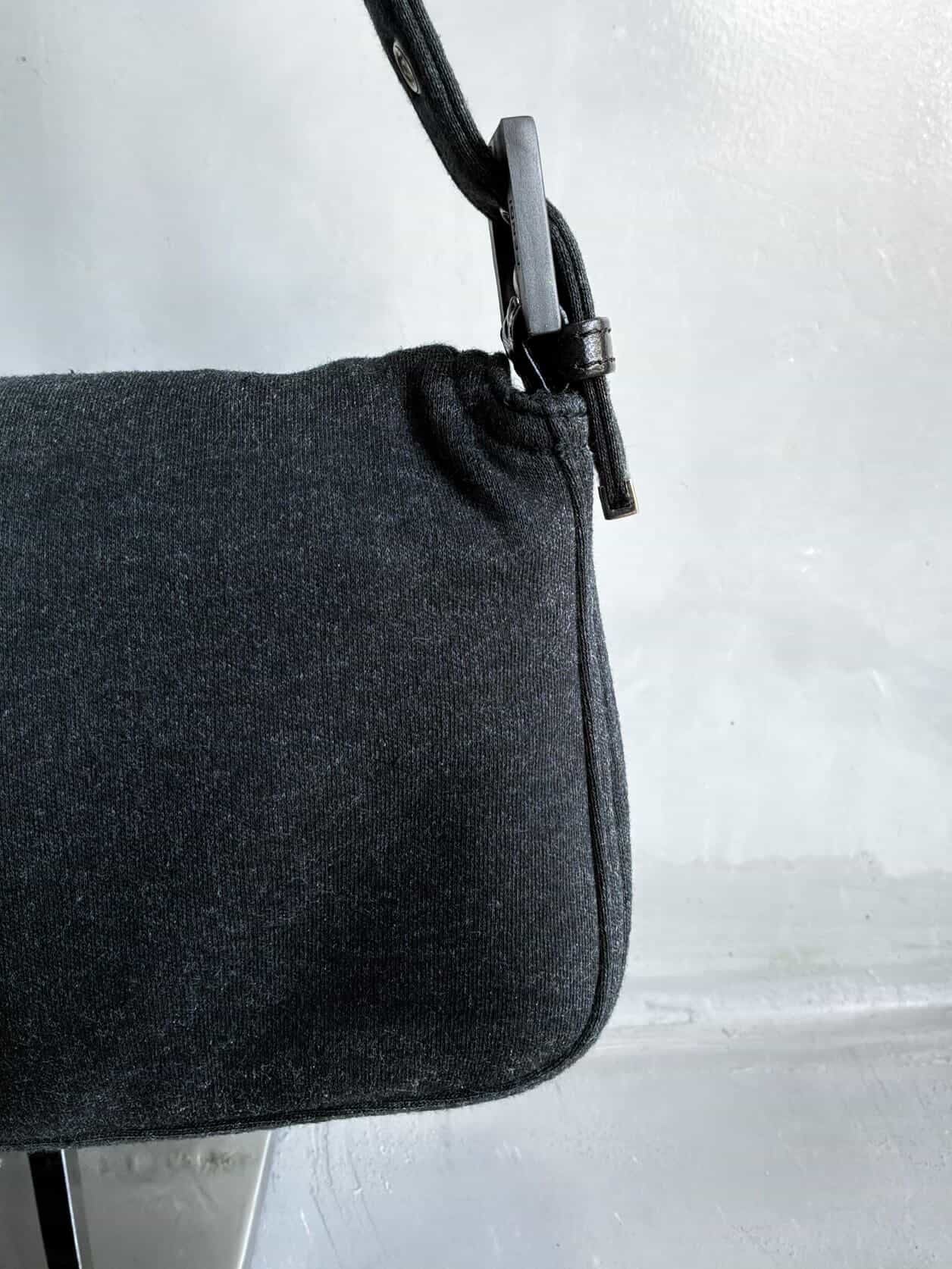 2000s Fendi Wool Baguette Bag