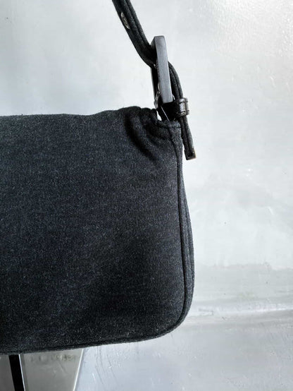 2000s Fendi Wool Baguette Bag